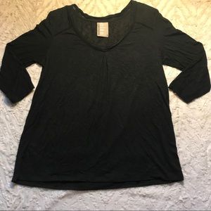 Anthropologie Dolan Left Coast Black Blouse Small
